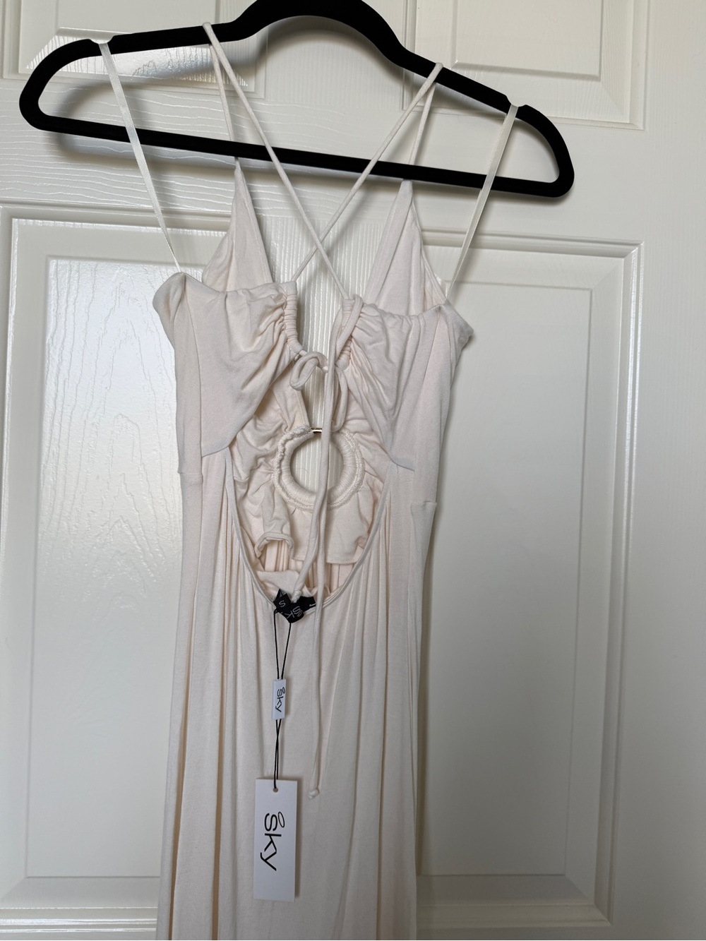 Sky White Maxi Dress NWT size Small - Picture 3 of 5